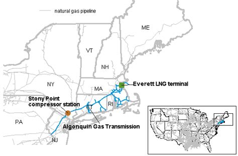 Key New England Natural Gas Pipeline Reflects Seasonal Flow Changes