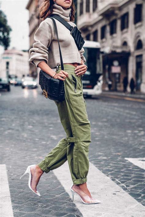 best tops to wear with cargo pants for women