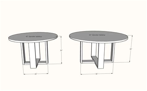 Round Modern Dining Table Base Ana White