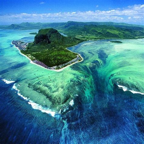 Underwater Waterfall Mauritius Helicopter Flight Tour Images Holidify