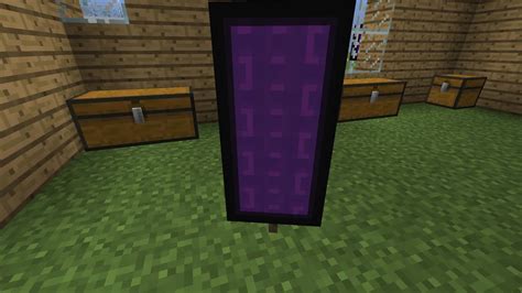 How To Make A Nether Portal Banner In Minecraft Youtube