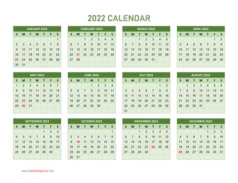 Free Printable Editable Calendar 2022 Kolprofessor
