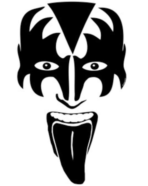 Gene Simmons Kiss Vinyl Decal Sticker Multi Color And Sizes See Etsy