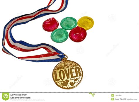 Sex Olympics Stock Image Image Of Condom Isolate Medal 13447761