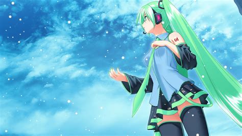 Green Haired Hd Anime Girl Wallpaper High Definition High Resolution