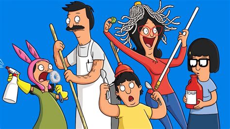 Bob's burgers, which features bob, linda, tina, gene and louise belcher, is about a family who owns and runs a hamburger restaurant. Bob's Burgers Movie Announced for 2020 | SPIN