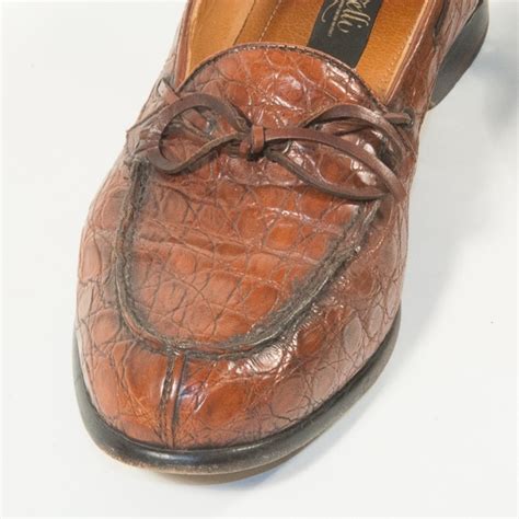 Zelli Shoes Zelli Genuine Crocodile Bow Tie Slip On Poshmark
