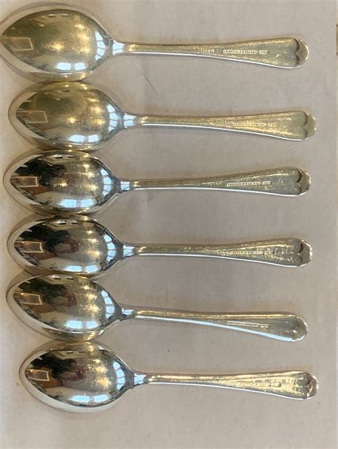 Vintage Boxed Set Of 6 Sheffield England Silver Plated Spoons Etsy
