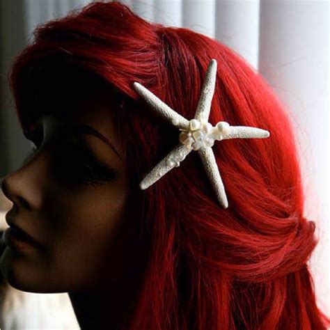 Ariel The Mermaid Red Hair Starfish Ariel Hair Beautiful Hair