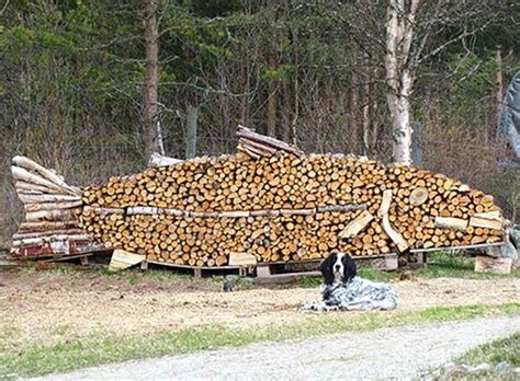 15 Spectacular Firewood Piles Too Pretty To Burn Off Grid World In