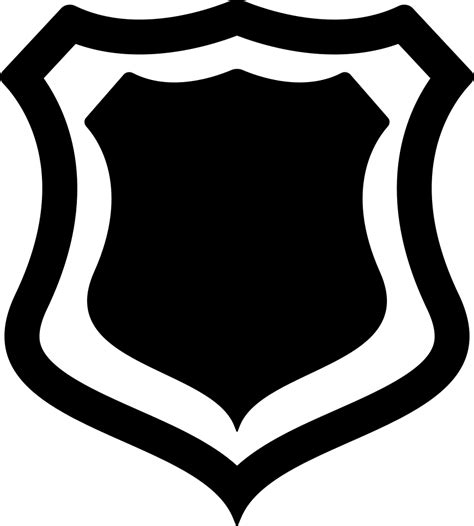 Shield Badge With Outline Svg Png Icon Free Download 33281