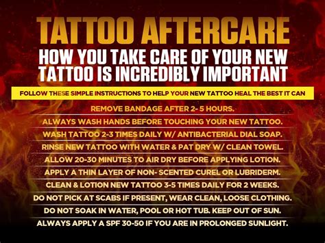 Aftercare Redtree Tattoo
