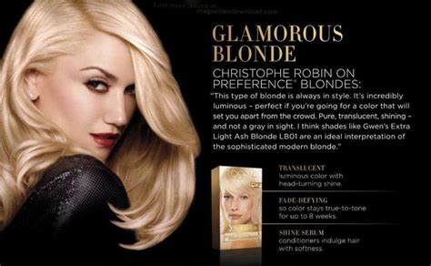 Grow your business with google ads. NEW Gwen Print Ad for L'Oreal Superior Preference Hair ...