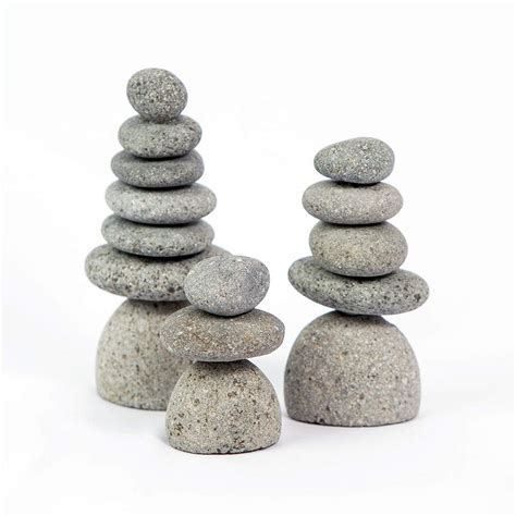 Buy Natural River Mini Rock Cairn Stone Stacked Zen Garden Decoration