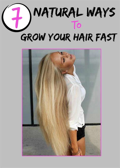 Fortunately, there are several natural ways to positively counteract these factors so that you can get the fast hair growth and long hair you want. Women's Mag Blog: 7 Natural Ways to Grow Your Hair Fast