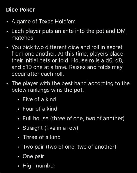 Assume the following dice score by the hero. Dice Poker in 2020 | Texas holdem, Poker, Initials