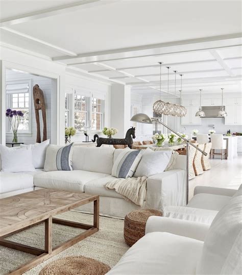 40 Stunning Beachy Farmhouse Living Room Decorating Home Design