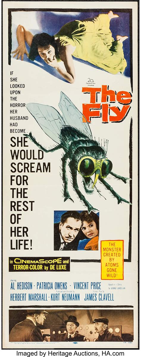 The Fly 20th Century Fox 1958 Insert 14 X 36 Science Lot