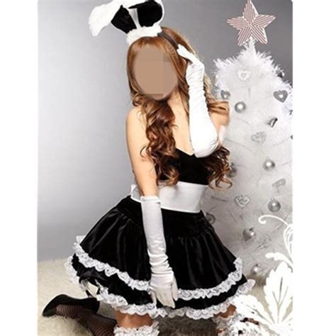 New Cute Bunny Girl Stage Sexy Halloween Costumes Rabbit Maid Cosplay