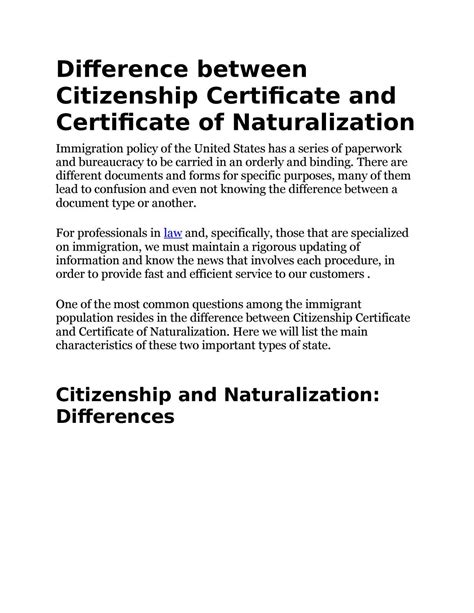 Difference Between Citizenship Certificate And Certificate Of