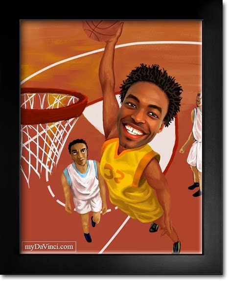 Basketball Player Caricature From Photo