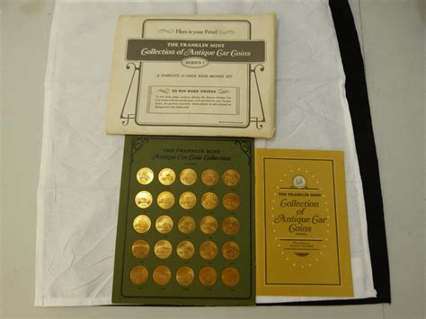 Lot # 101 Franklin Mint Collection of Antique Car Coins 25 piece set