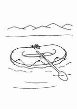 Raft Coloring Inflatable Printable Rafting sketch template