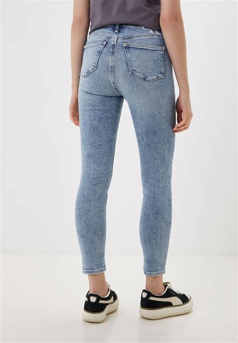 Джинсы Calvin Klein Jeans HIGH RISE SKINNY ANKLE цвет голубой