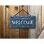 Outdoor Welcome Sign Slate  Etsy