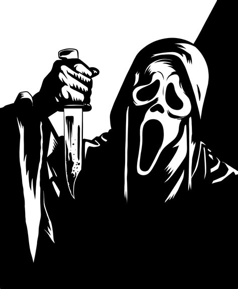 Inktober Day 4 Ghostface In 2020 Horror Artwork Horror Icons