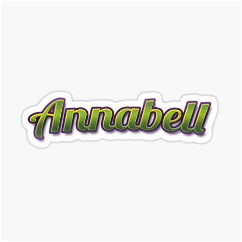 Annabell Stickers Redbubble