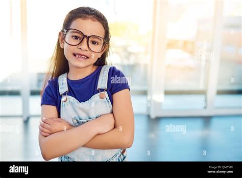 Smart Girls Run The World Portrait Of An Adorable Little Girl With