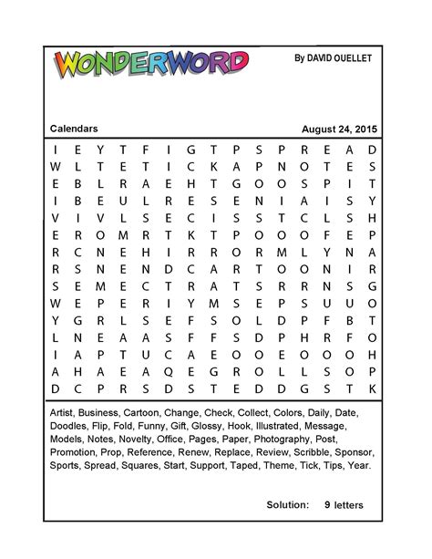 Word Search Puzzle Generator Printable Wonderword