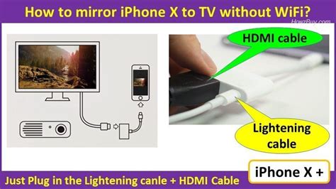 How To Connect Tv To Phone Without Wifi - How to mirror iPhone X to TV without apple TV? wired & wireless tested