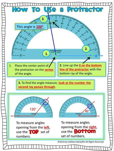 Drawing Angles With A Protractor Worksheet