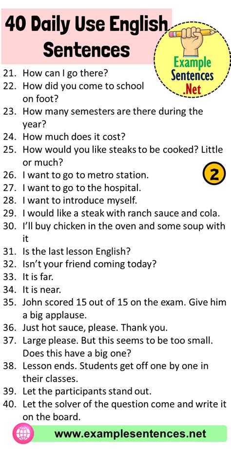 Daily Use English Sentences Spoken English Sentences Everyday