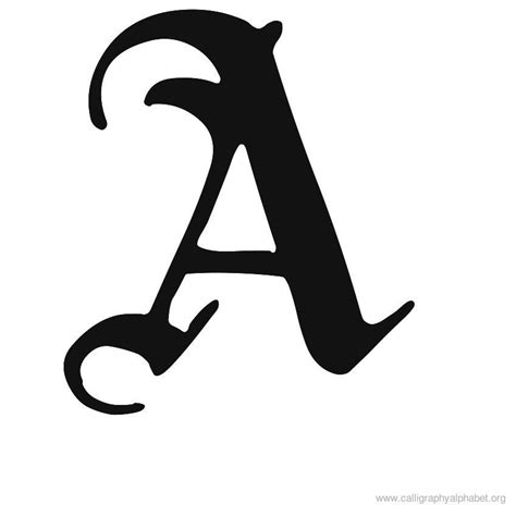 The expressive english alphabet is a alternative way to write english devised by marcel burrows. Calligraphy Alphabet A | Alphabet A Calligraphy Sample ...