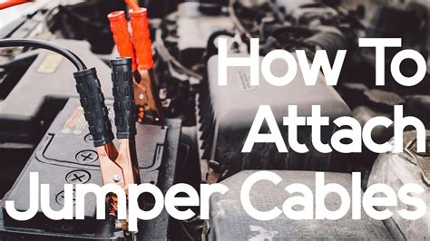 How To Attach Jumper Cables Youtube