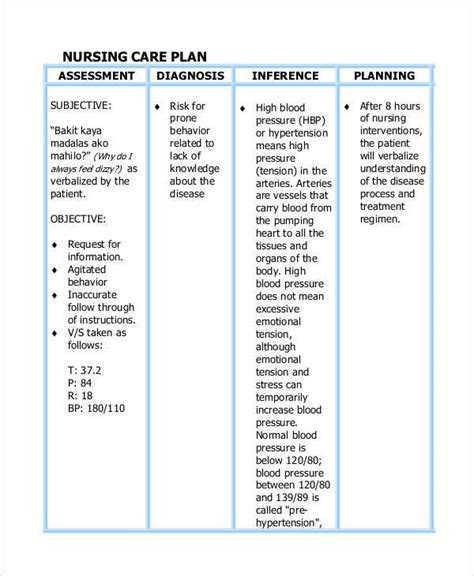 Nursing Care Plan Template Word Inspirational Care Plan Template 16