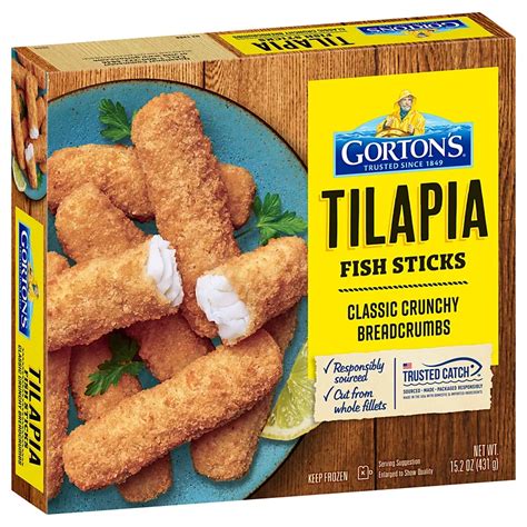 Gortons Tilapia Fish Sticks Shop Fish At H E B