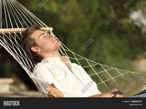 Relaxed Man Sunbathing Image & Photo (Free Trial) | Bigstock