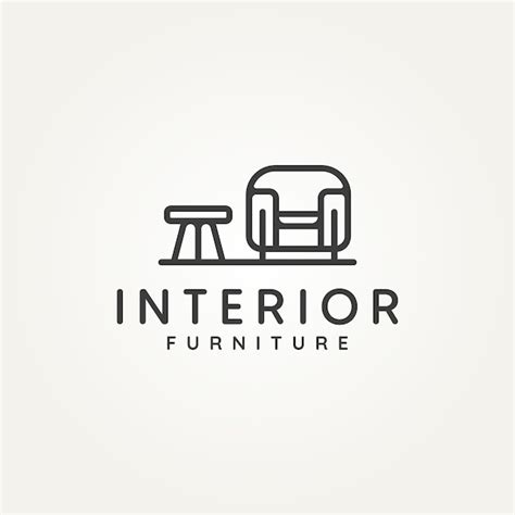 Premium Vector Interior Furniture Home Design Minimalist Line Art