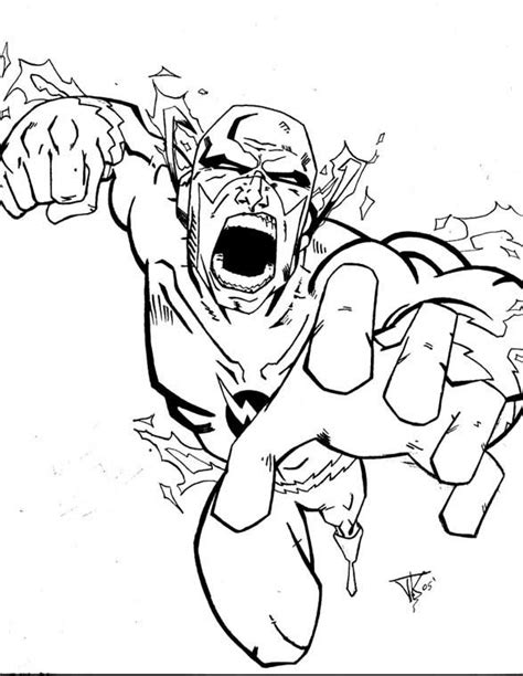 The Flash Cw Coloring Coloring Pages
