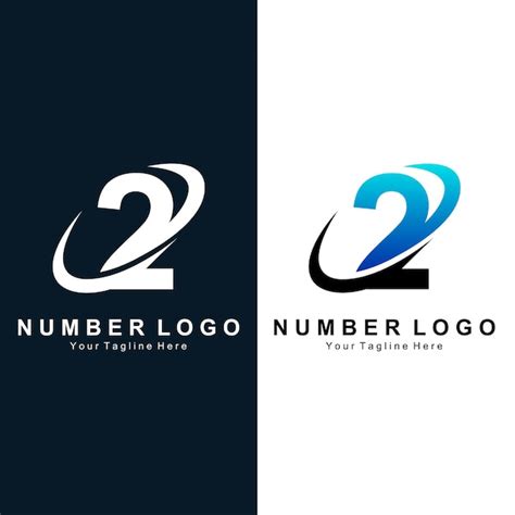 Premium Vector Number 2 Two Logo Design Premium Icon Vector