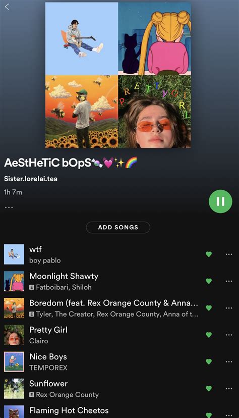 Aesthetic Spotify Playlist💕🌈💓