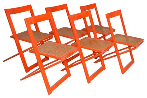 Mid-Century Italian Red Lacquer Folding Chairs | Folding chair, Chair, Red lacquer