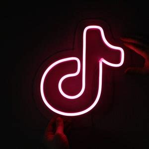 Tik Tok Pink Custom LED Neon Sign Select Your Color And Size Etsy