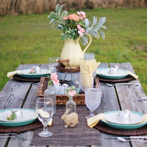 Fresh And Easy Outdoor Easter Table A Southern Discourse