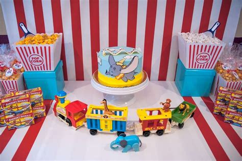 Dumbo Birthday Party Dessert Table See More Party Planning Ideas At Catchmyparty Com Dumbo