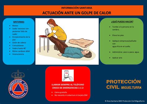 Protección Civil Miguelturra da varios consejos para prevenir y combatir los golpes de calor